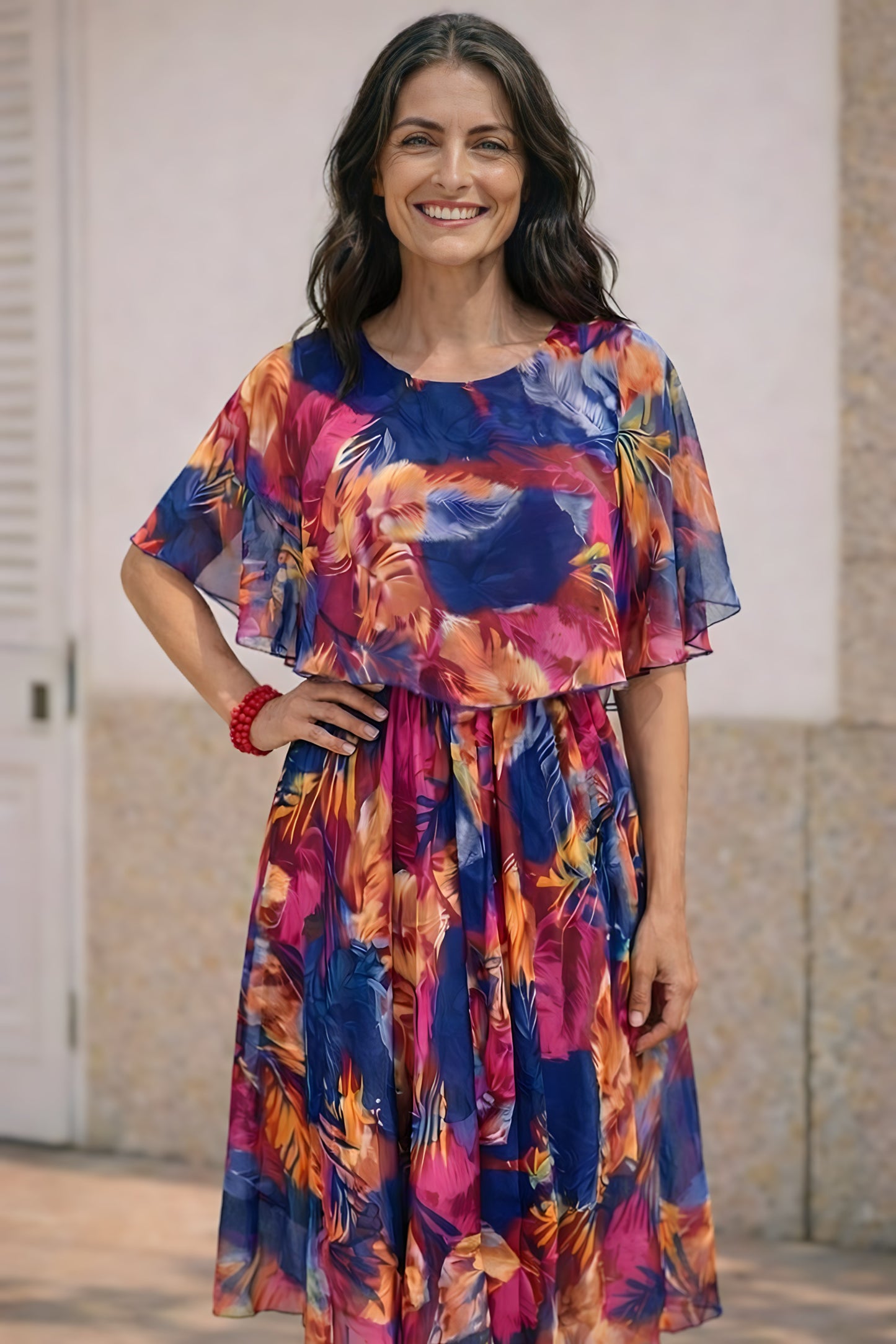 BARBARA · Vestido fluido favorecedor