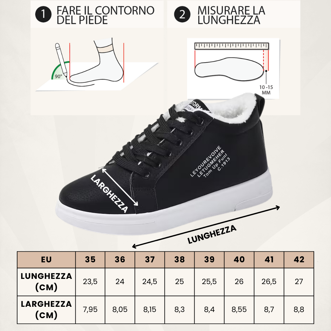 PLUSHPRINT | Zapatillas térmicas casual de mujer