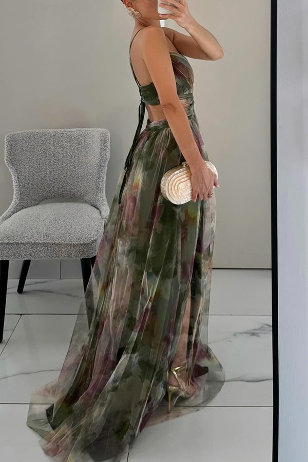 Giselle – Maxi vestido floral elegante