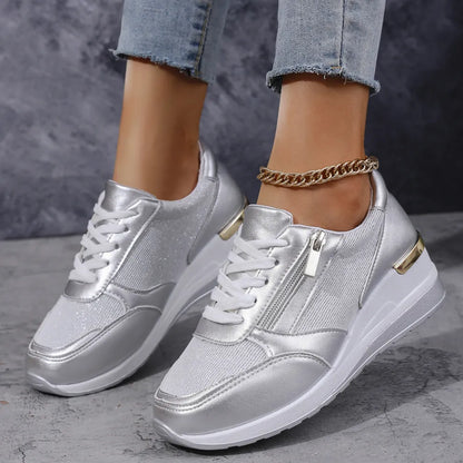 Zapatillas ortopédicas con cremallera lateral