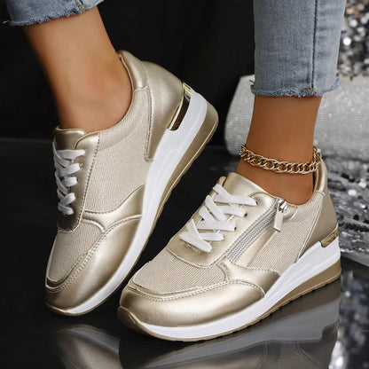 Zapatillas ortopédicas con cremallera lateral