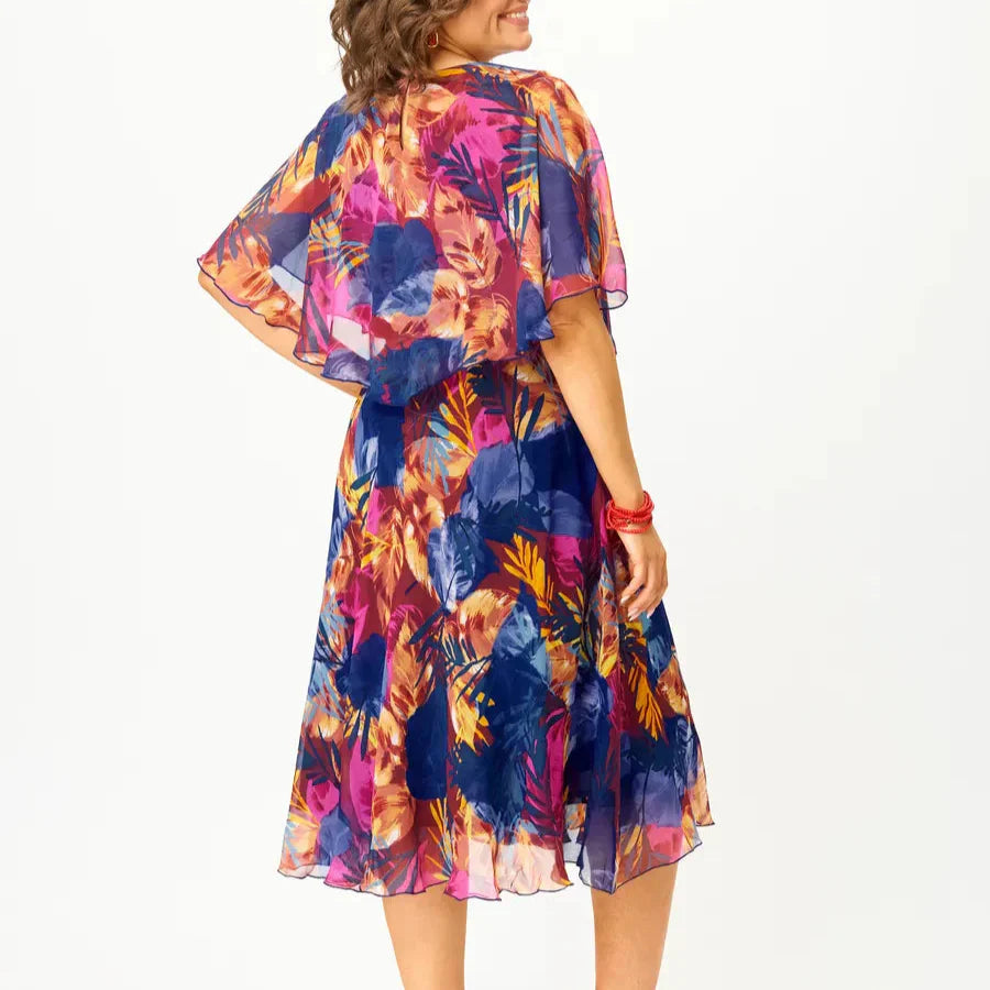 Barbara| Vestido de gasa fluido y favorecedor
