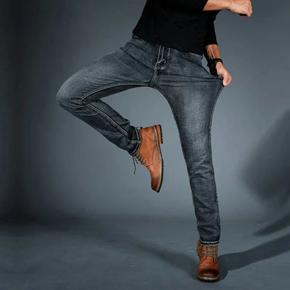 Jeans fuselados elásticos 4 direcciones para hombre