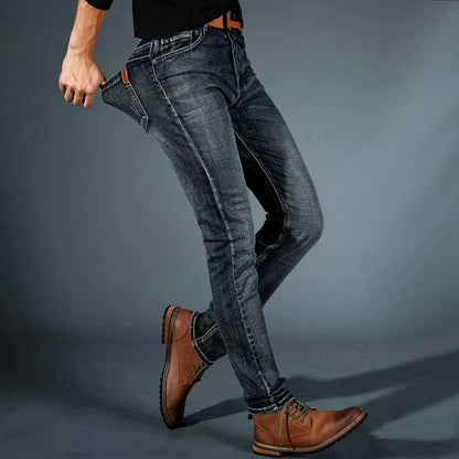Jeans fuselados elásticos 4 direcciones para hombre