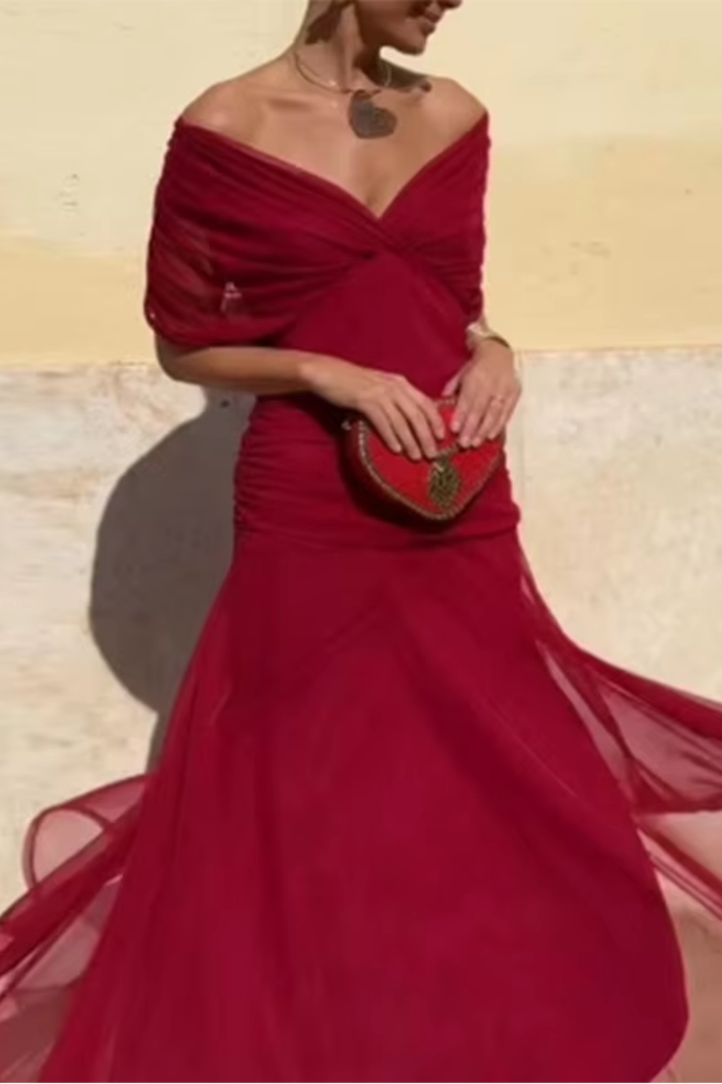Louise™ | Vestido maxi elegante de fiesta con escote en V