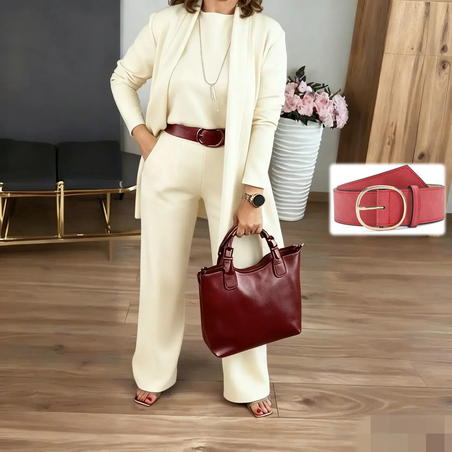 Valeria | Conjunto de 3 Piezas Elegante y Fluido