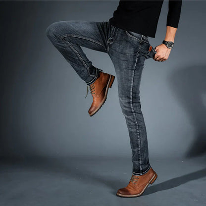 Jeans fuselados elásticos 4 direcciones para hombre