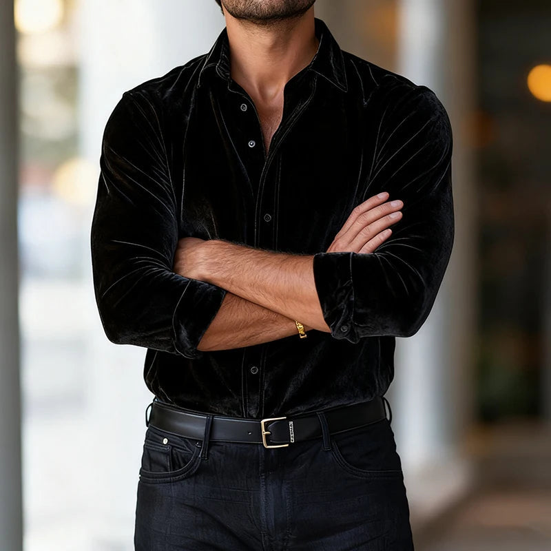 Vellano | Camisa de terciopelo premium