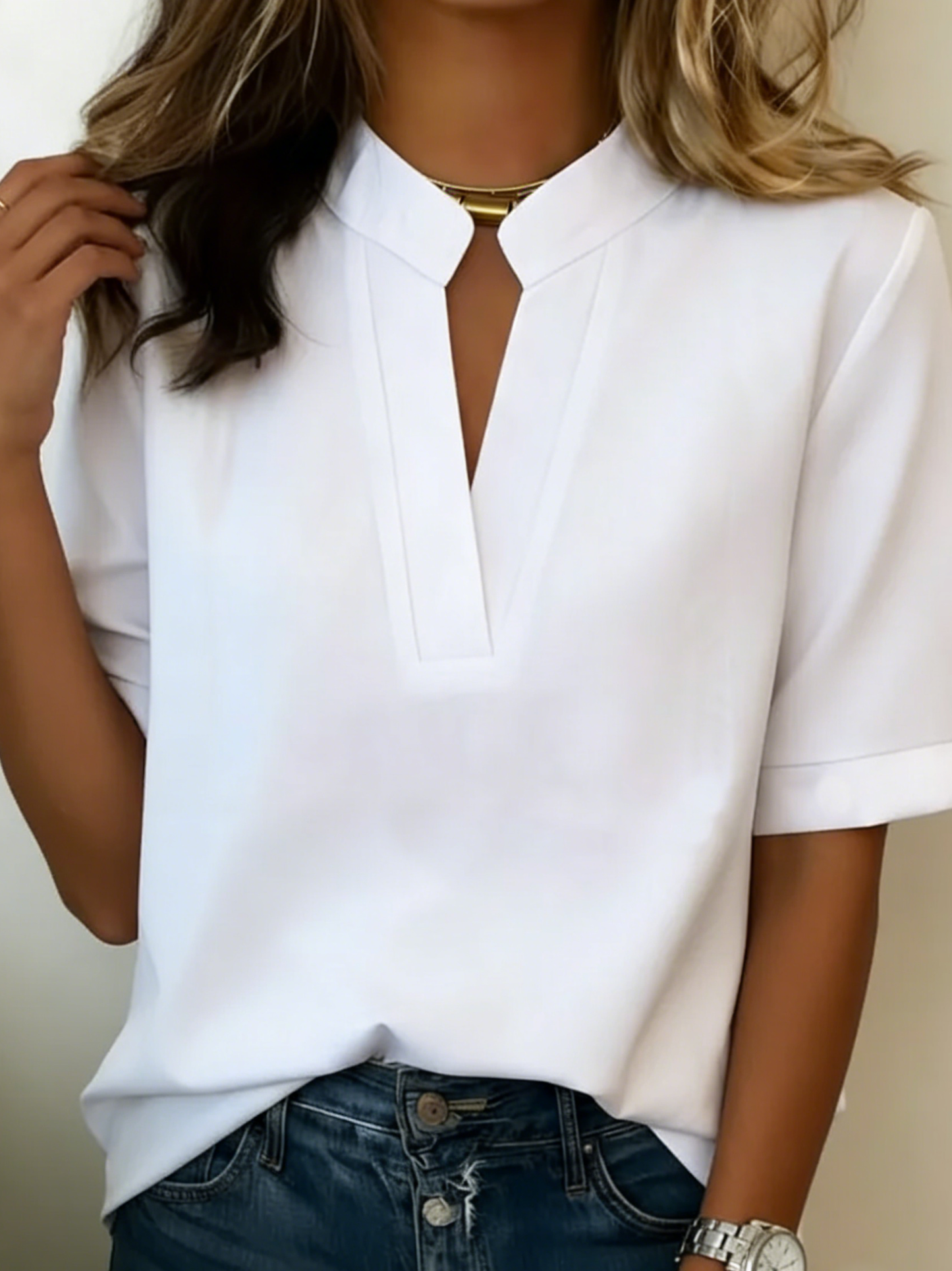 Lunvessa | Blusa elegante de corte fluido