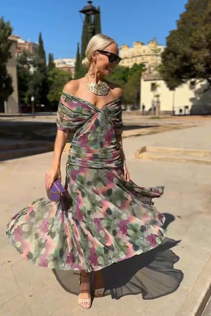 Louise™ | Vestido maxi elegante de fiesta con escote en V