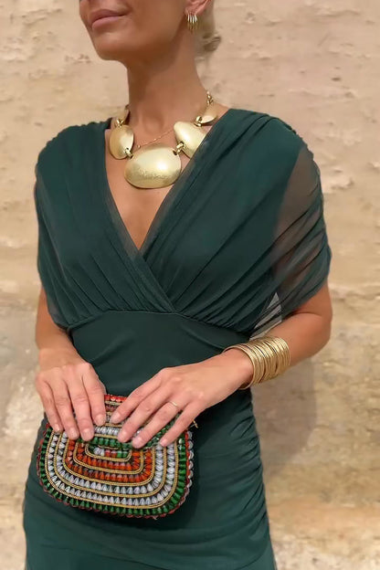 Louise™ | Vestido maxi elegante de fiesta con escote en V