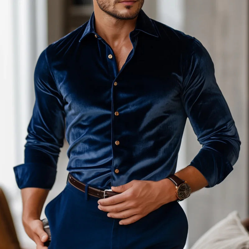 Vellano | Camisa de terciopelo premium
