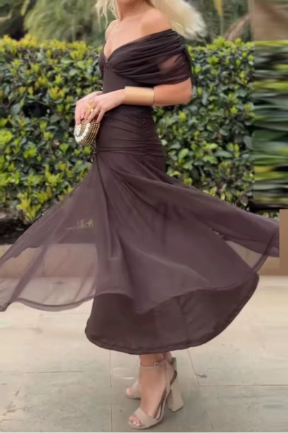 Louise™ | Vestido maxi elegante de fiesta con escote en V