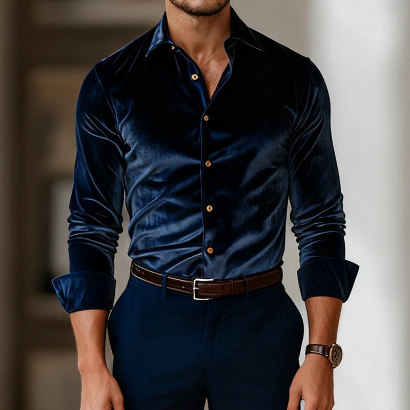 Vellano | Camisa de terciopelo premium