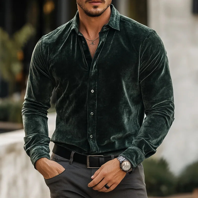 Vellano | Camisa de terciopelo premium