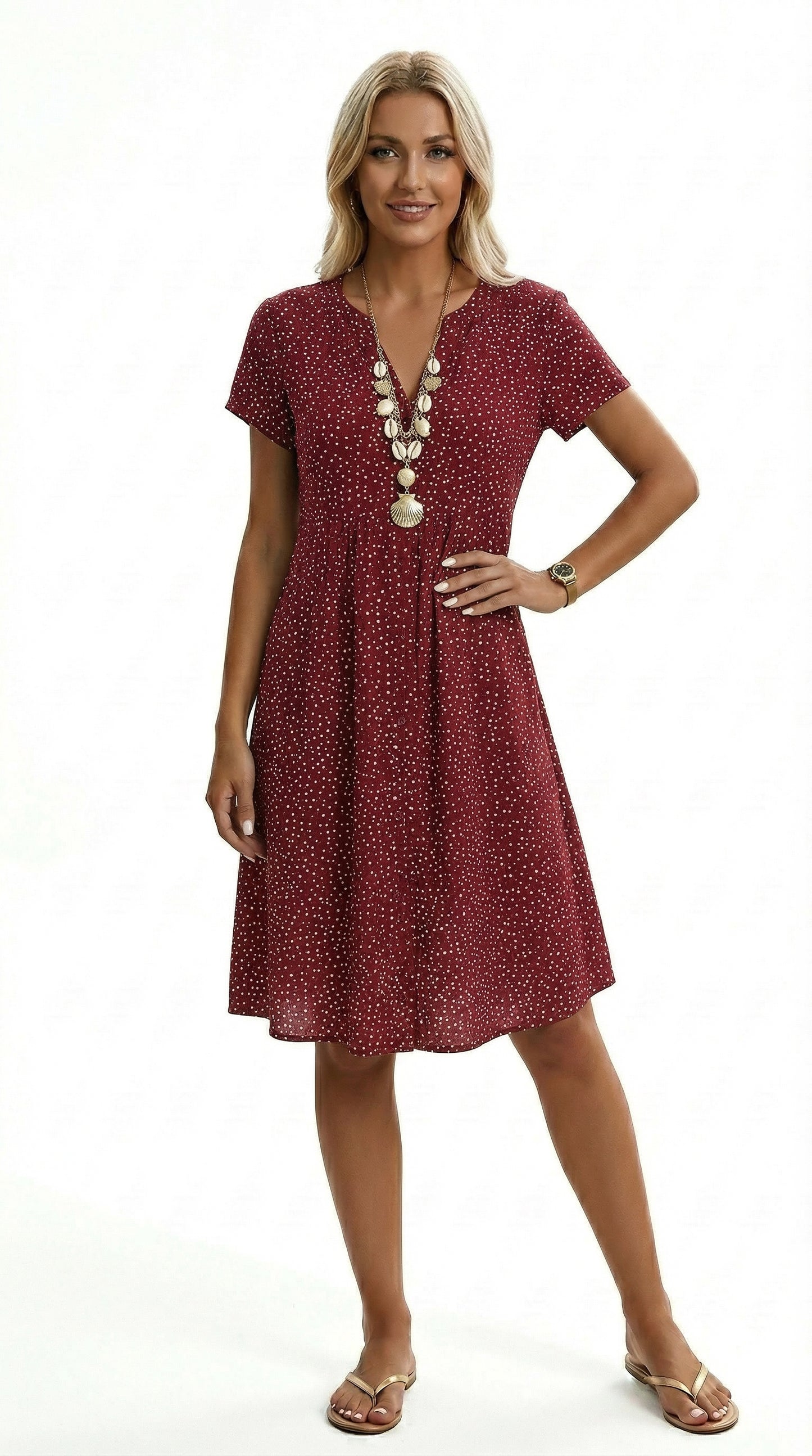 Bianca | Vestido midi elegante y fluido
