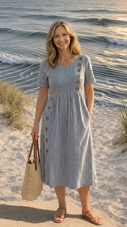 Sofia | Vestido de verano a rayas