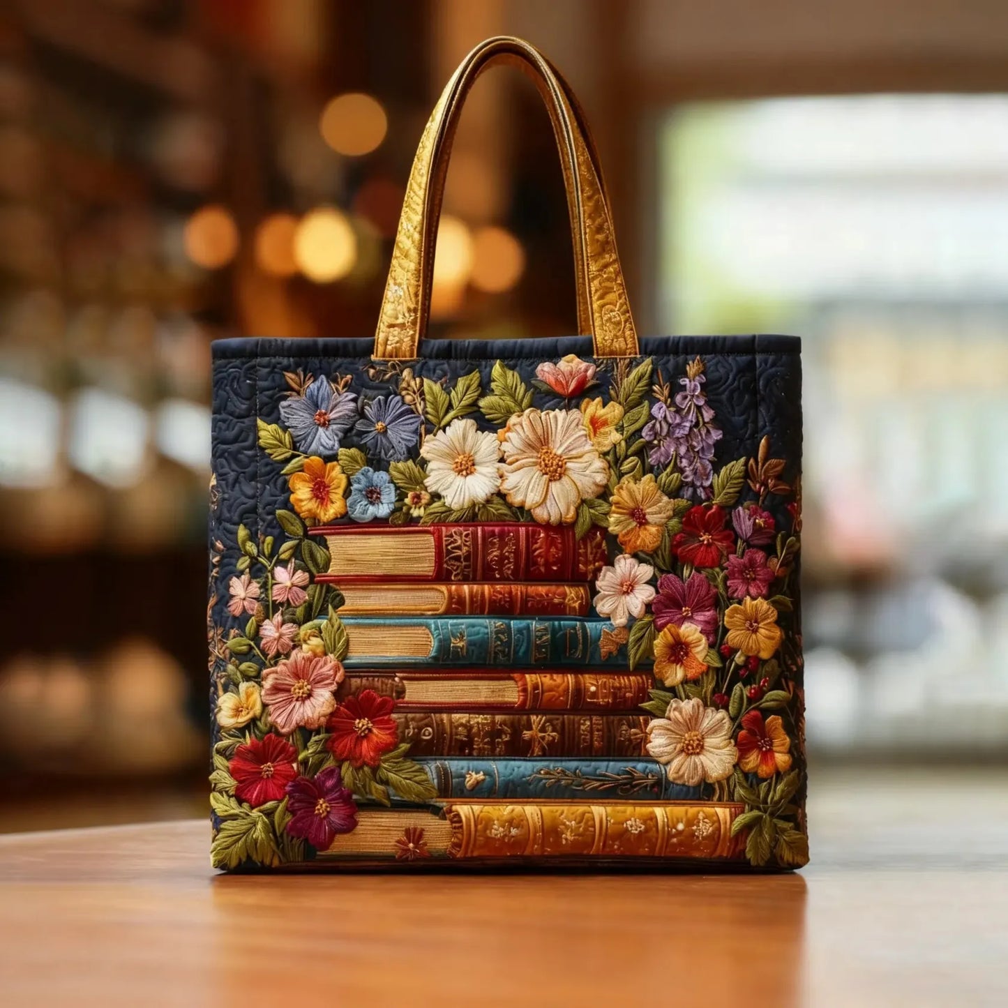 Rosa · Bolso Tote Artesanal con Estampado Floral