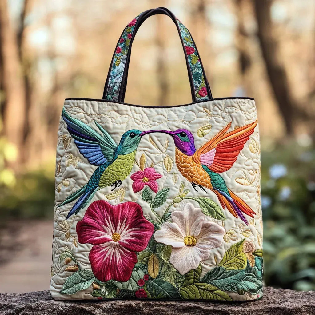 Marisol · Bolso Mochila Acolchado con Colibrí