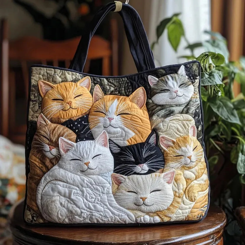 Elena · Bolso Tote Artesanal Acolchado – Sueños