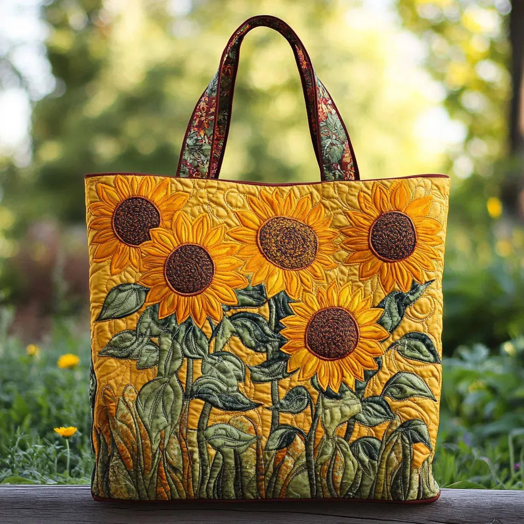 Dolores · Bolso Tote Clásico con Estampado Girasol