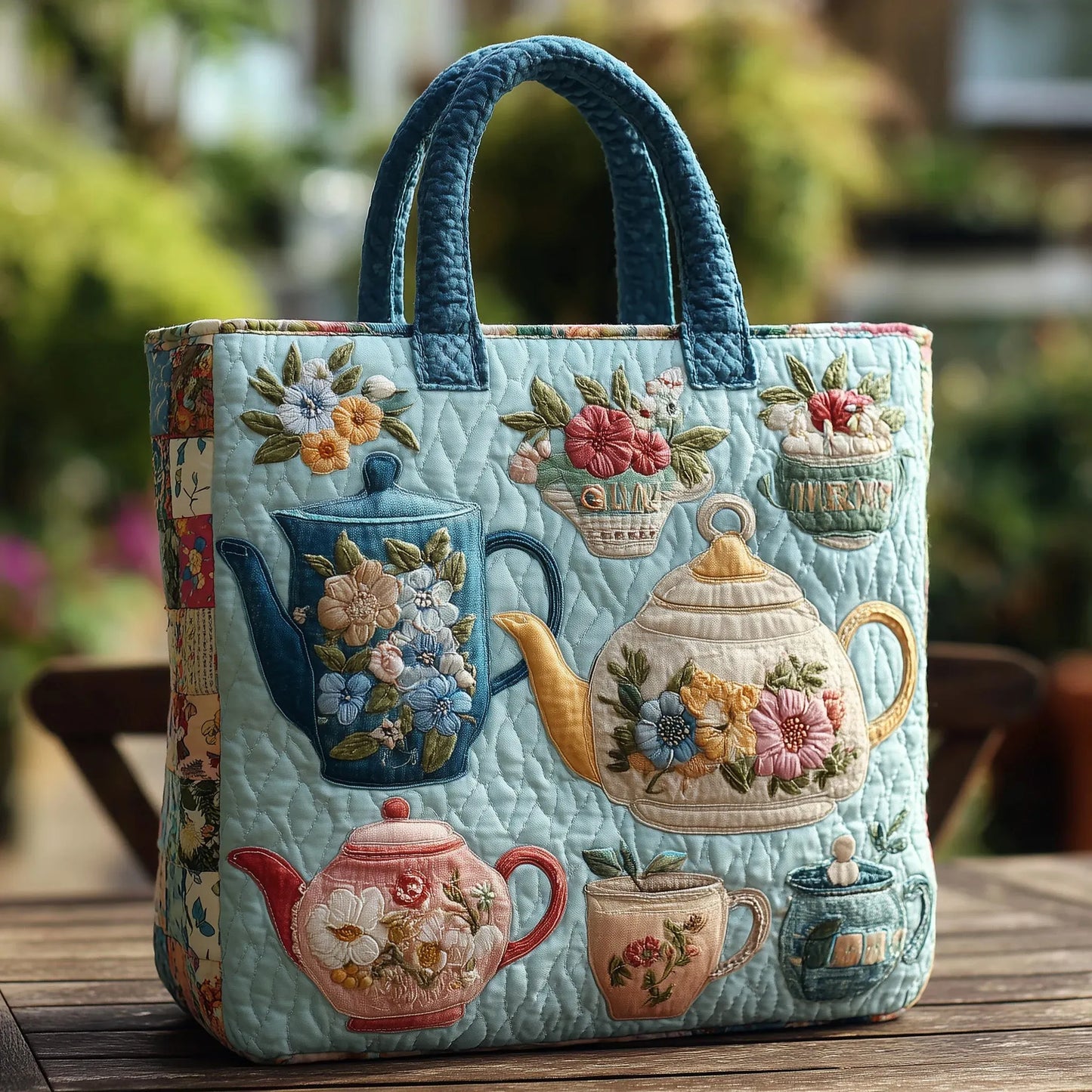 Consuelo · Bolso Tote Acolchado con Motivo Floral