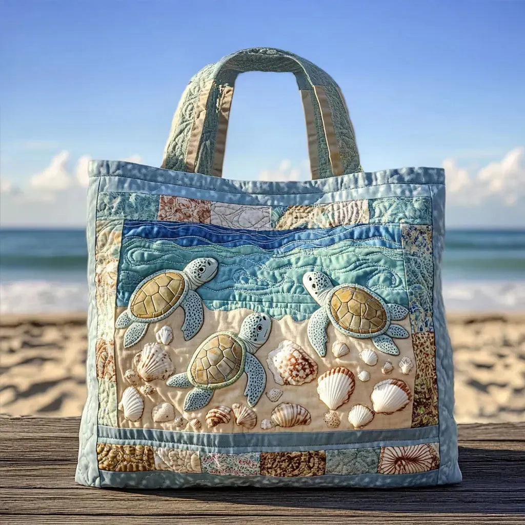 Nuria · Bolso Acolchado Artesanal con Tortuga