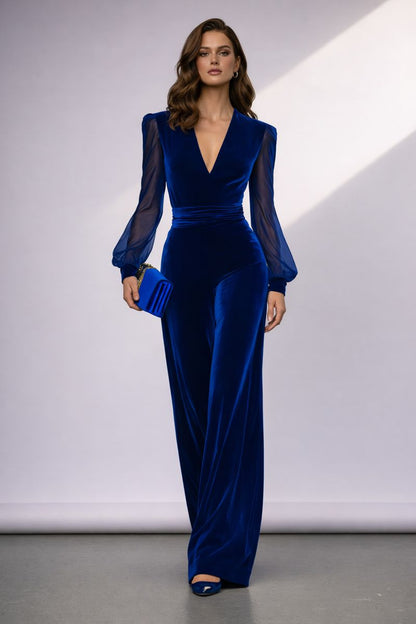 Sabrina | Mono largo de terciopelo