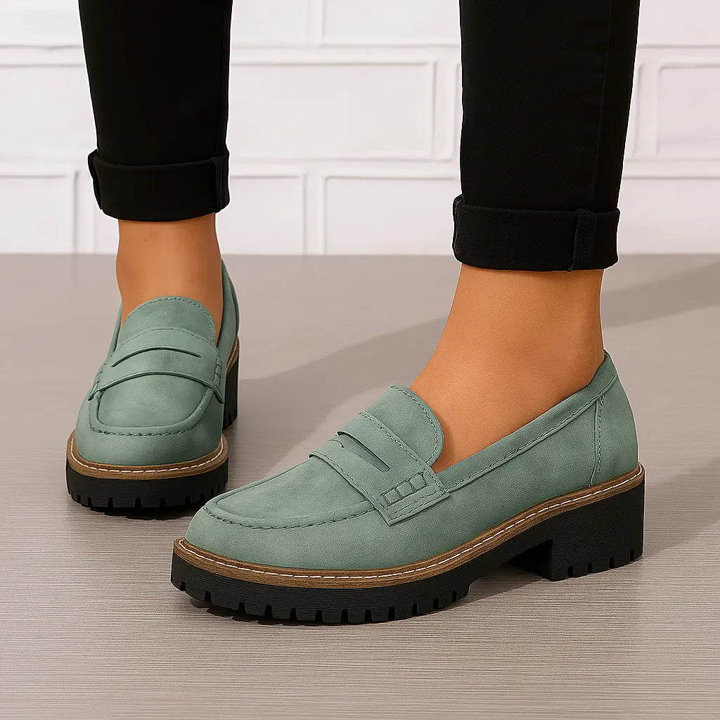 Nadia | Mocasines de ante elegantes