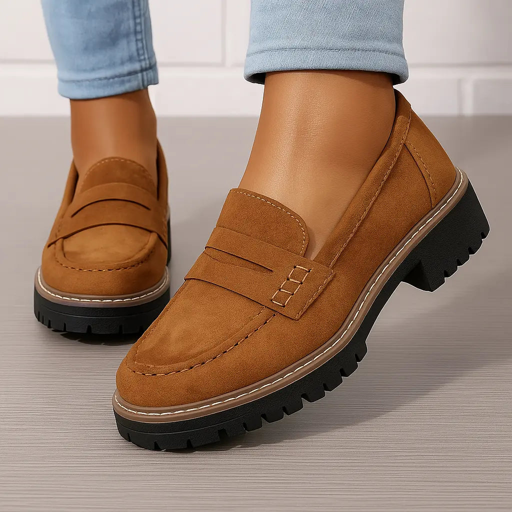 Nadia | Mocasines de ante elegantes