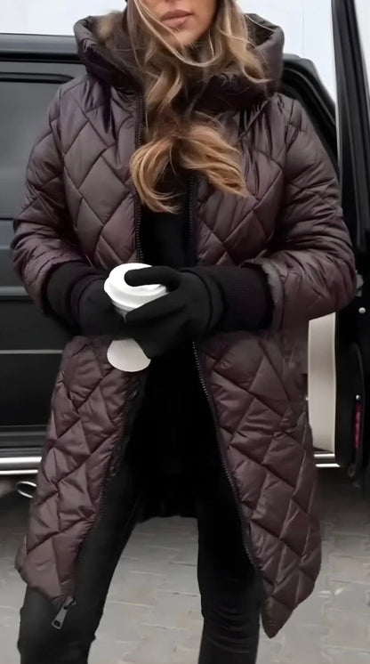 Vera|Abrigo acolchado con capucha