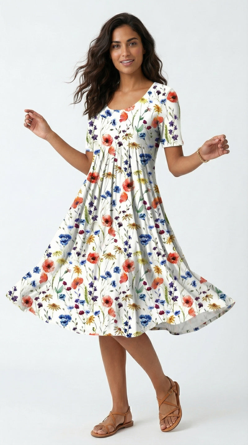 Vestido elegante que estiliza la zona del abdomen