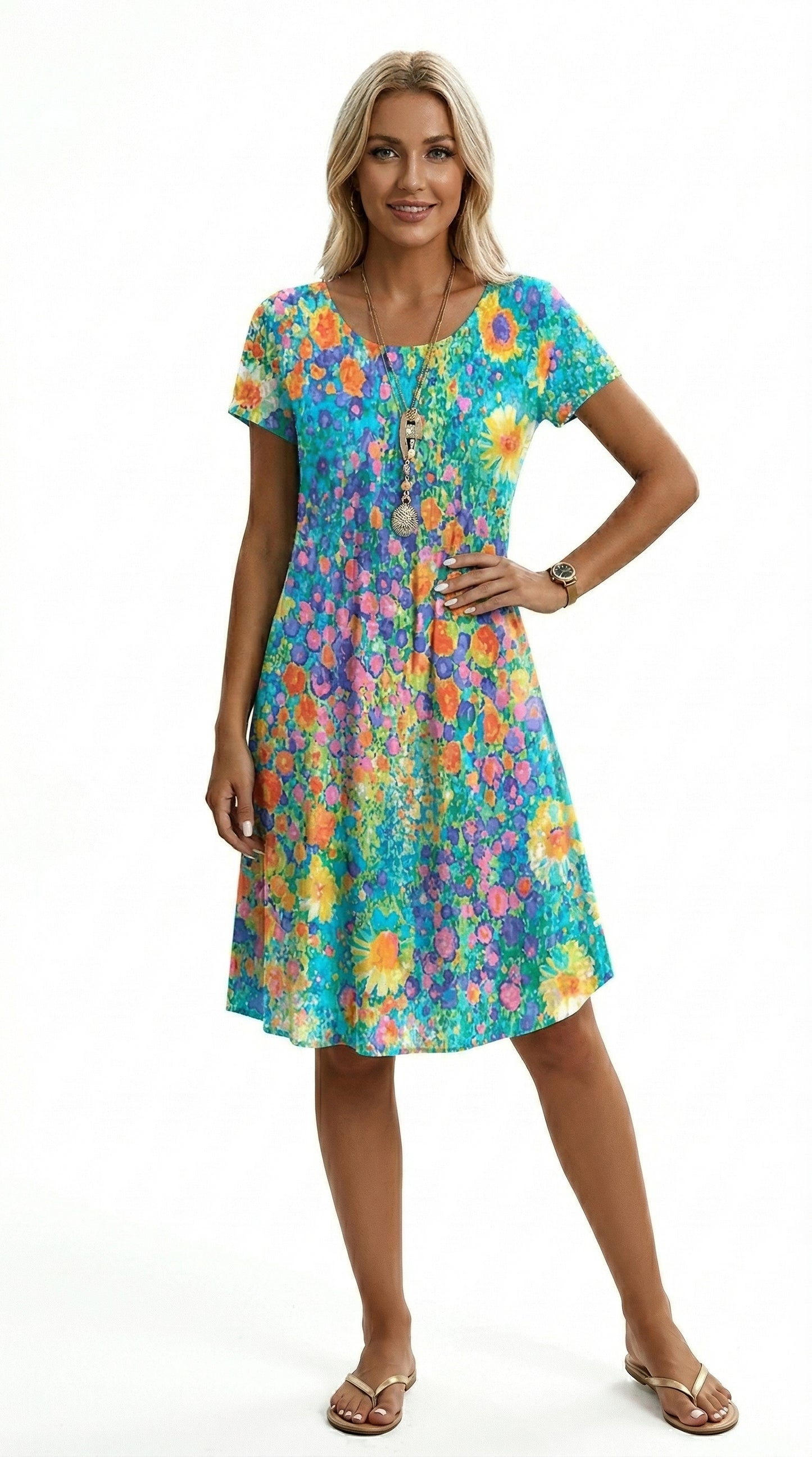 Bianca | Vestido midi elegante y fluido