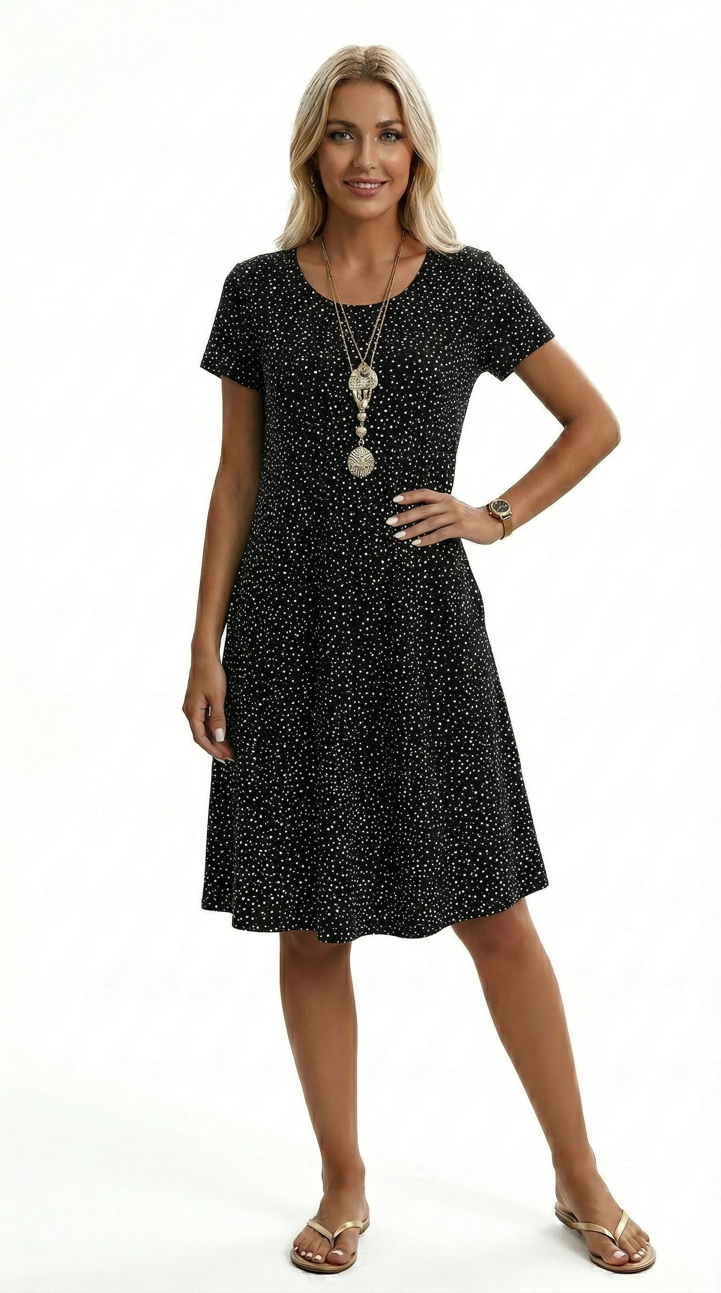 Bianca | Vestido midi elegante y fluido