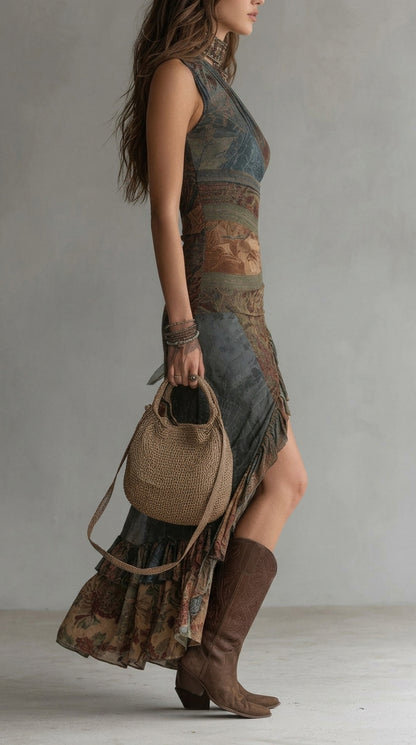 María™ | Vestido asimétrico con abertura lateral