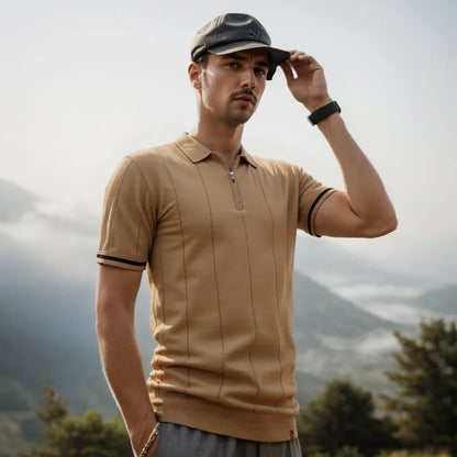Beeckhoven | Polo para hombre con cremallera