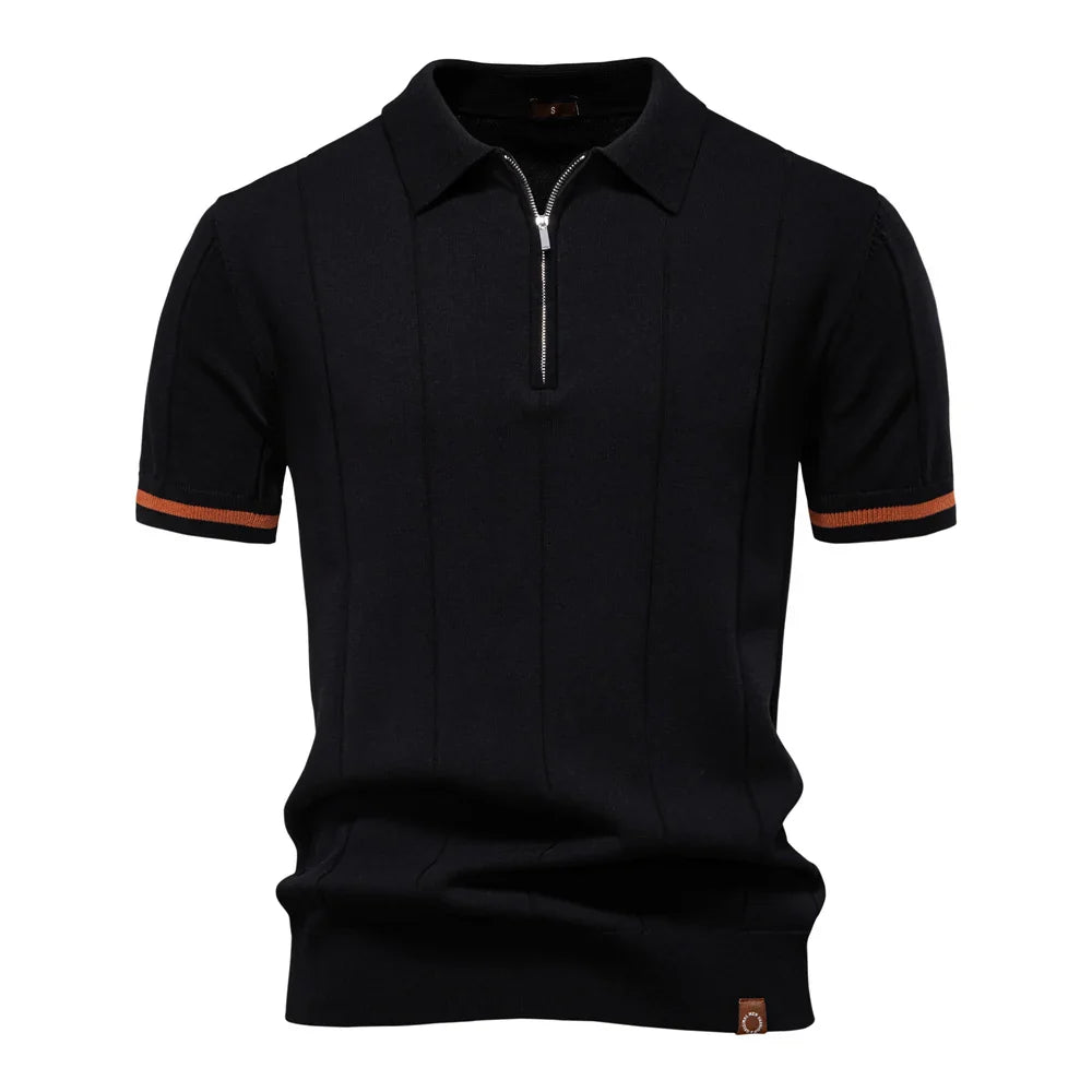 Beeckhoven | Polo para hombre con cremallera