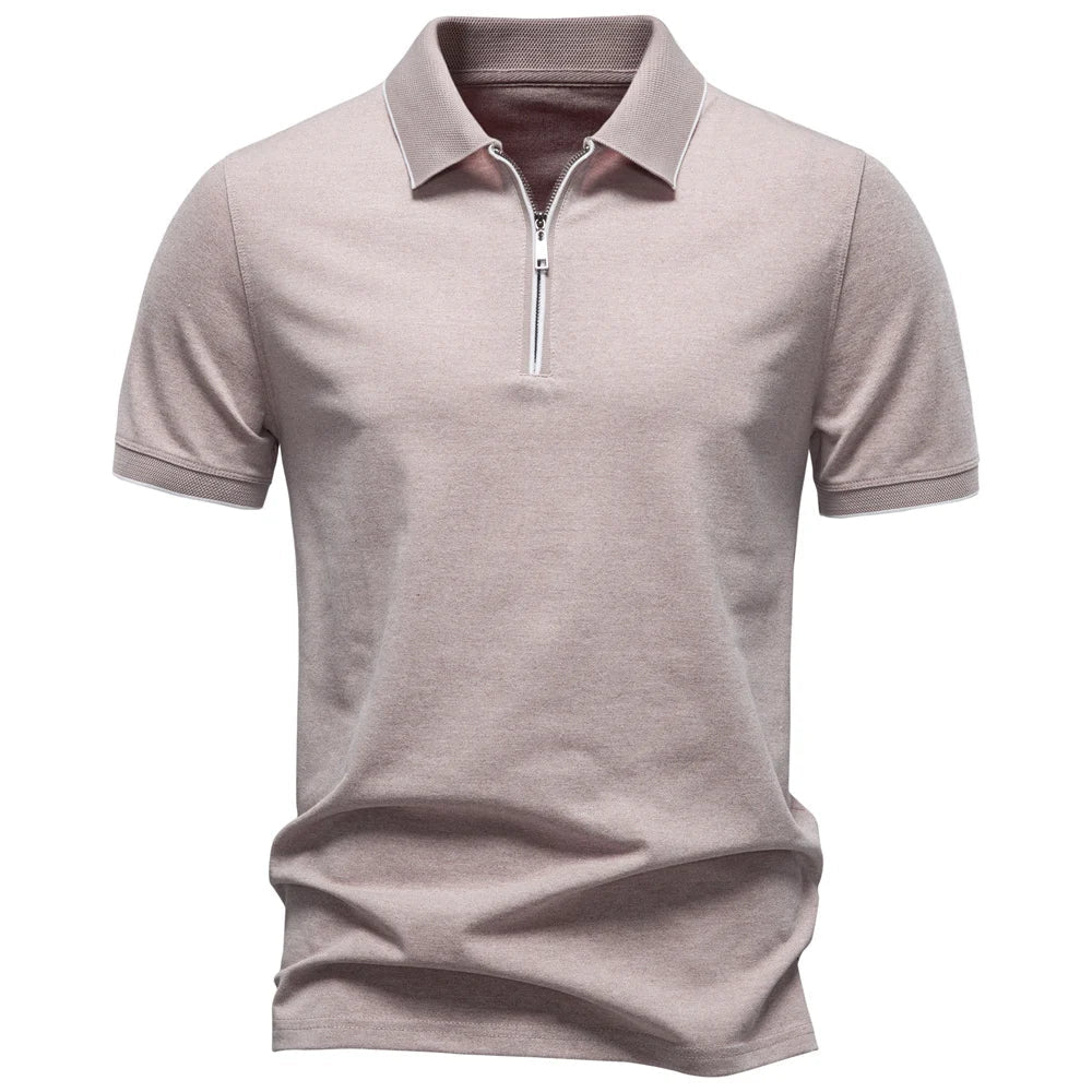 Beeckhoven | Polo elegante para hombre con cremallera