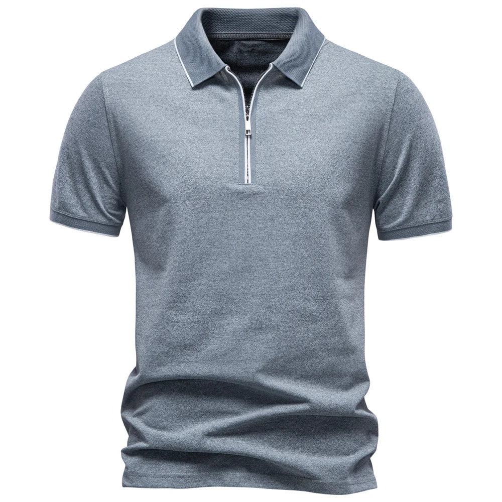 Beeckhoven | Polo elegante para hombre con cremallera