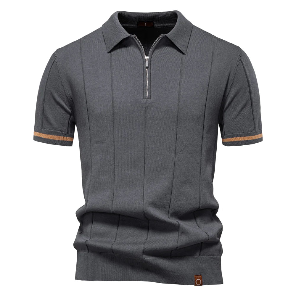 Beeckhoven | Polo para hombre con cremallera