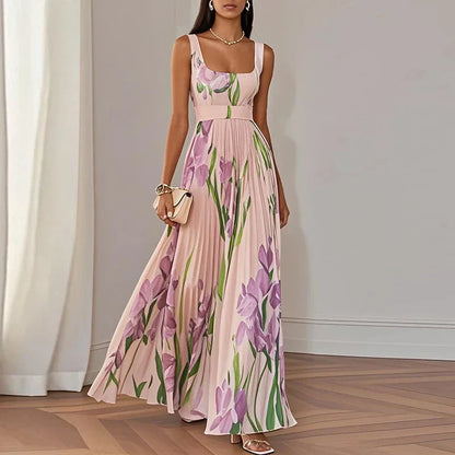 Oriah | Vestido Maxi Línea A Floral