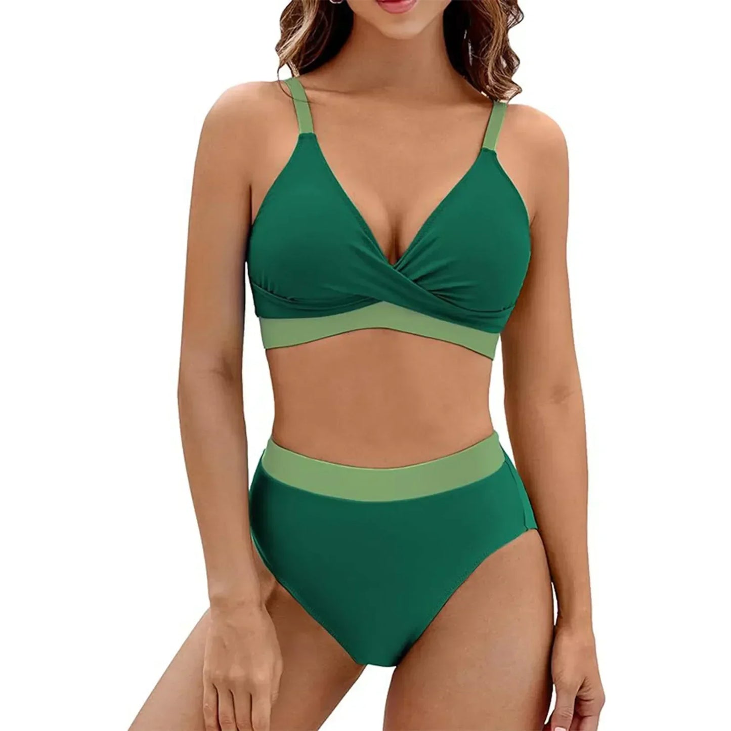 Sarena · Bikini Moldeador Escote en V Talle Alto