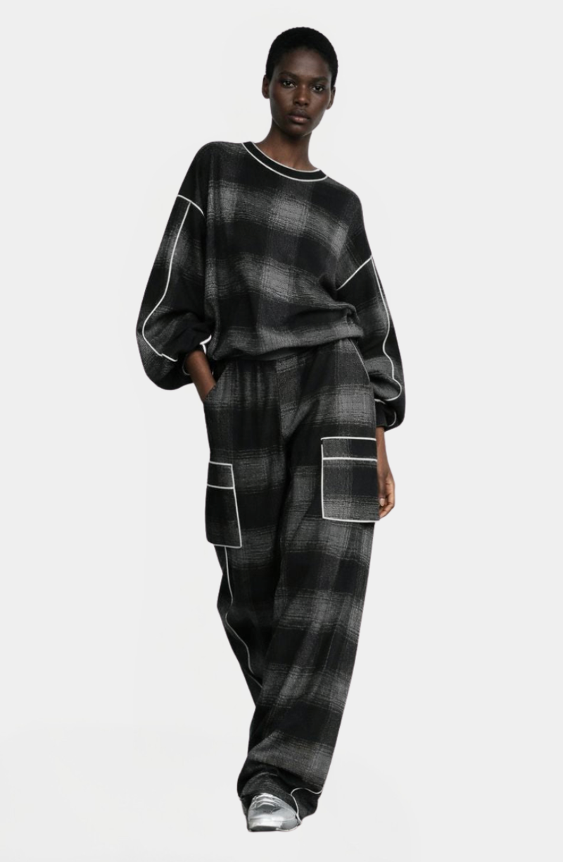 ASCEND | Conjunto Street Cuadros Negro y Gris