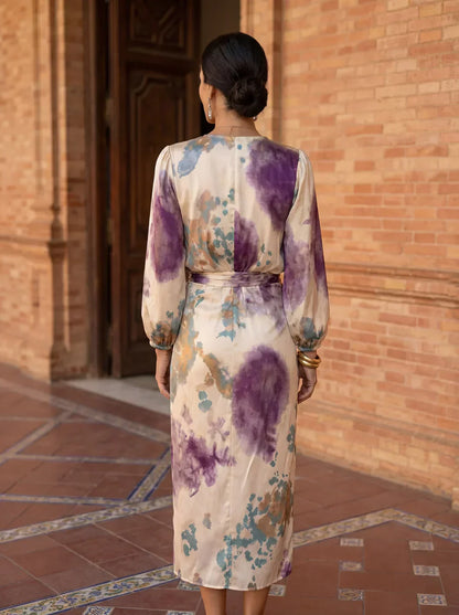Elena · Vestido Cruzado de Escote en V