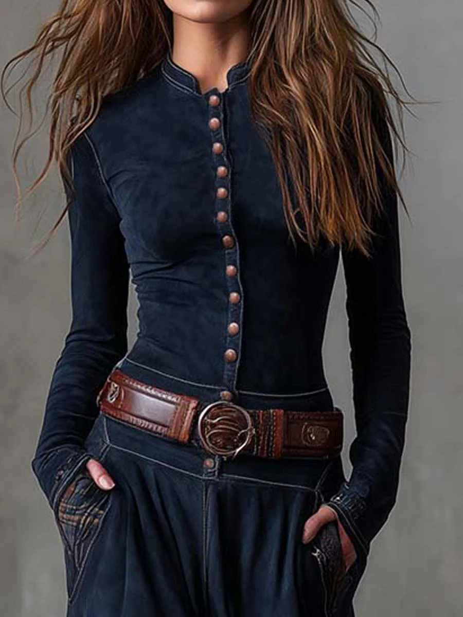 Michelle.Vestido maxi efecto ante