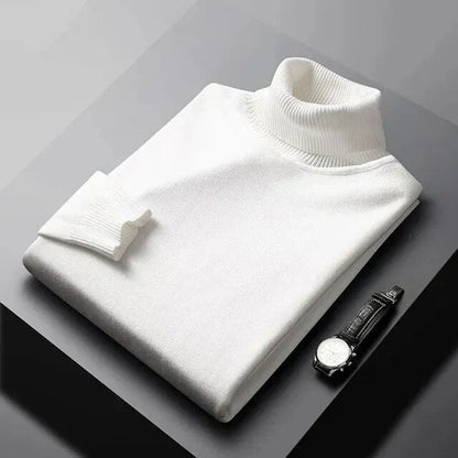 Jersey de cuello alto Monte Carlo de cachemir