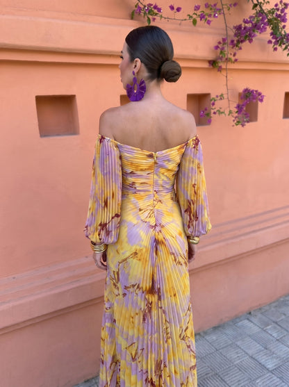 Kristin · Vestido Midi con Escote Profundo