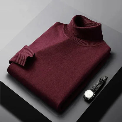 Jersey de cuello alto Monte Carlo de cachemir