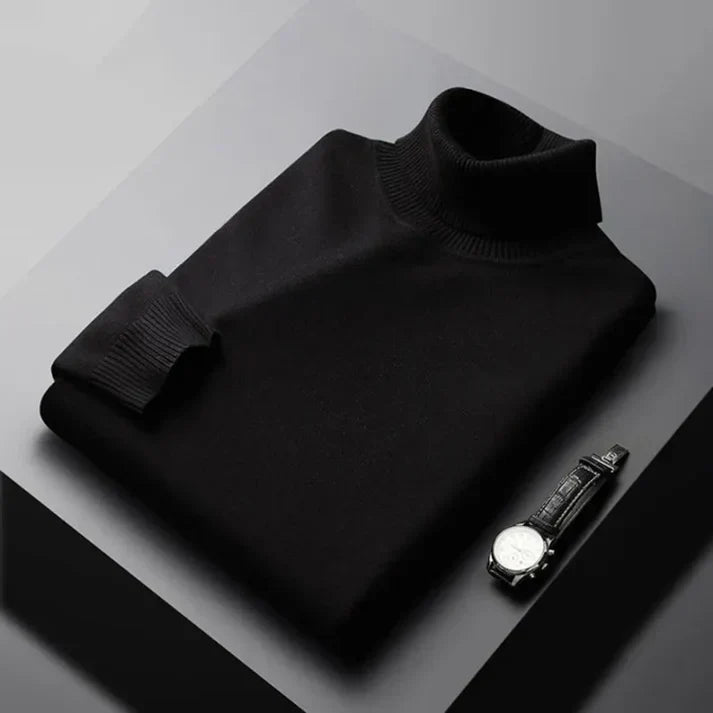 Jersey de cuello alto Monte Carlo de cachemir