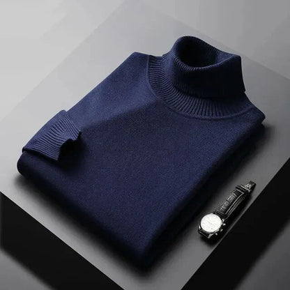 Jersey de cuello alto Monte Carlo de cachemir